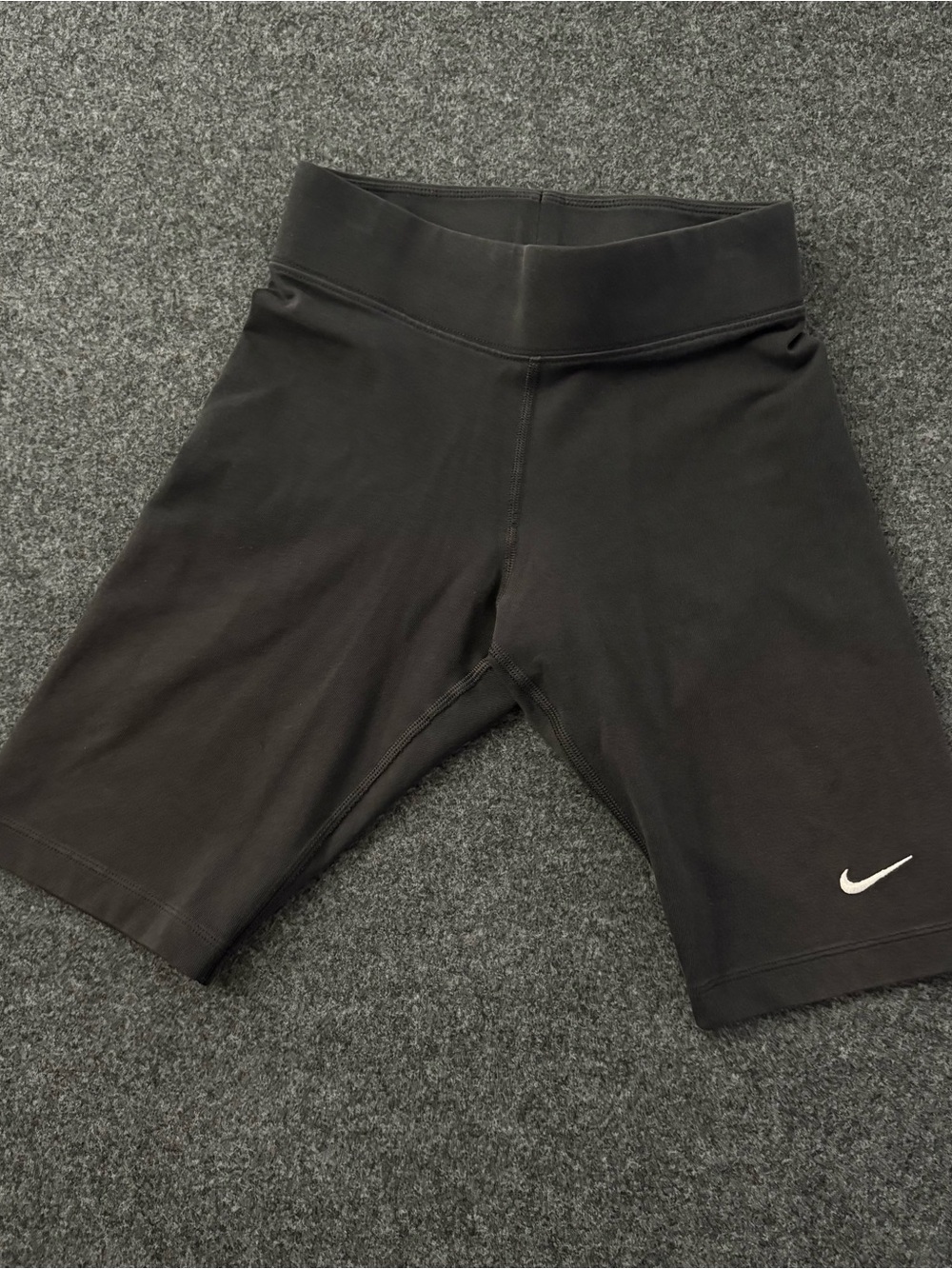 Nike One High Waisted Biker Shorts Womens Size XS Black Performance Athletic